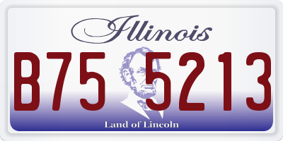 IL license plate B755213