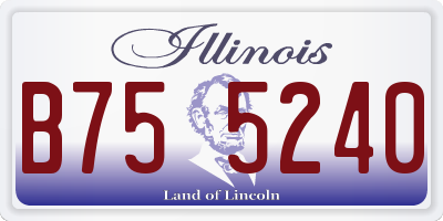 IL license plate B755240