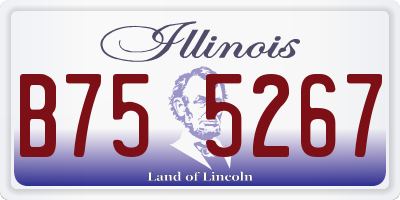 IL license plate B755267