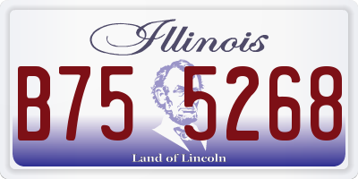 IL license plate B755268