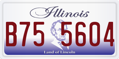 IL license plate B755604
