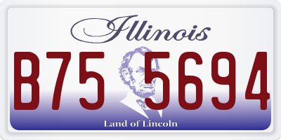 IL license plate B755694