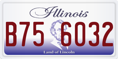 IL license plate B756032