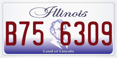 IL license plate B756309