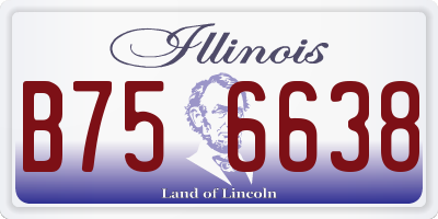 IL license plate B756638