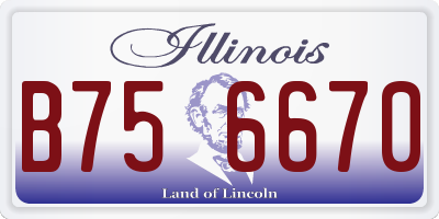 IL license plate B756670