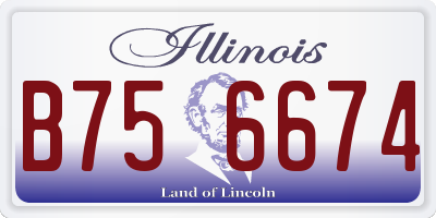 IL license plate B756674