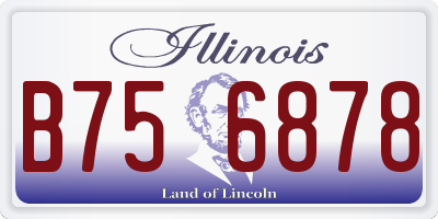 IL license plate B756878