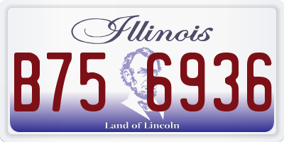 IL license plate B756936