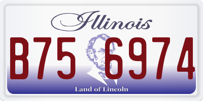 IL license plate B756974
