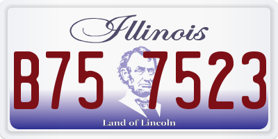 IL license plate B757523