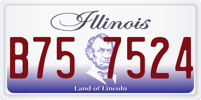 IL license plate B757524