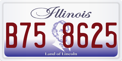 IL license plate B758625