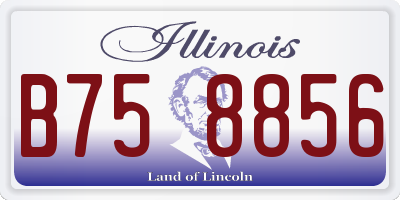 IL license plate B758856