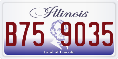 IL license plate B759035