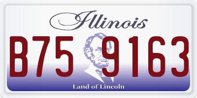 IL license plate B759163