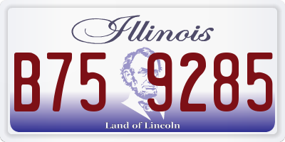 IL license plate B759285
