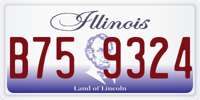IL license plate B759324