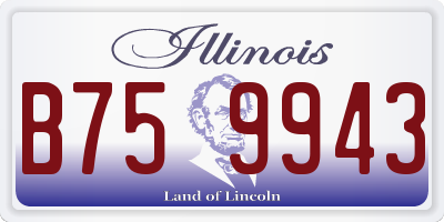 IL license plate B759943