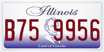 IL license plate B759956