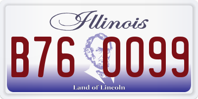 IL license plate B760099