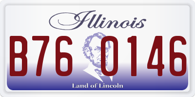 IL license plate B760146