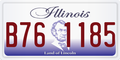 IL license plate B761185