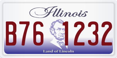 IL license plate B761232