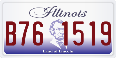 IL license plate B761519