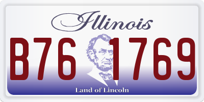 IL license plate B761769