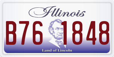 IL license plate B761848