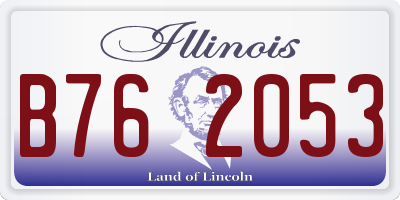 IL license plate B762053