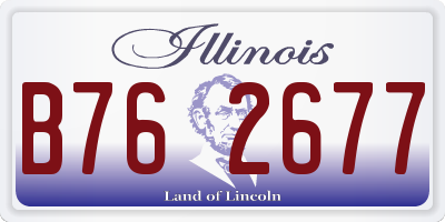 IL license plate B762677