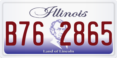 IL license plate B762865