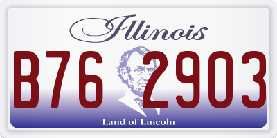 IL license plate B762903