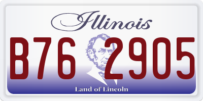 IL license plate B762905