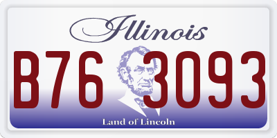 IL license plate B763093