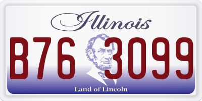 IL license plate B763099
