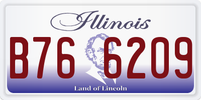 IL license plate B766209