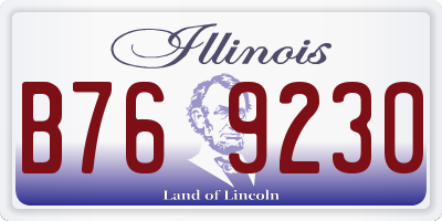 IL license plate B769230