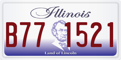 IL license plate B771521