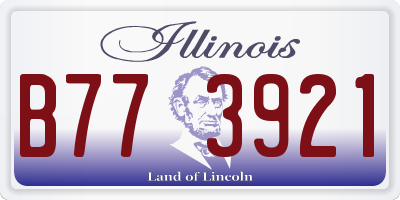 IL license plate B773921