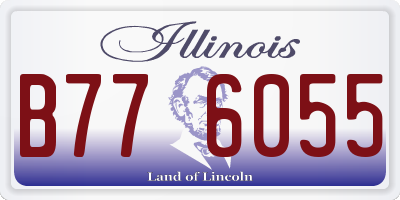 IL license plate B776055