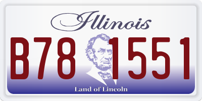 IL license plate B781551