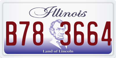 IL license plate B783664