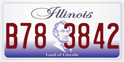 IL license plate B783842