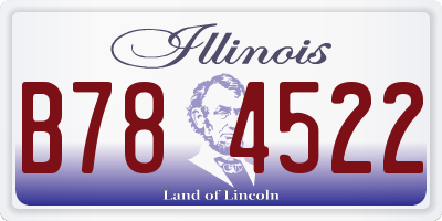 IL license plate B784522