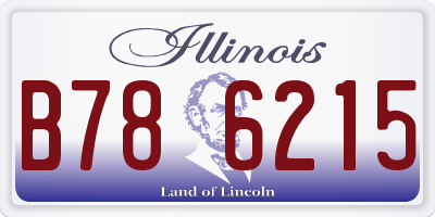 IL license plate B786215