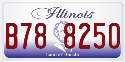 IL license plate B788250