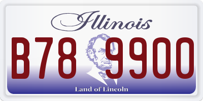 IL license plate B789900